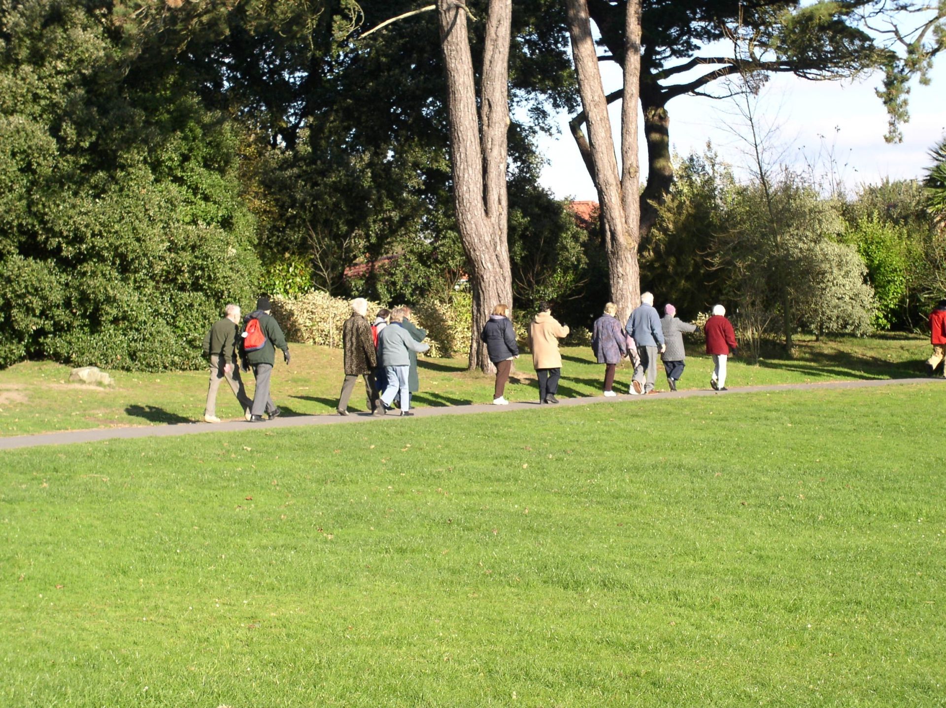 Morning walk in a UK park